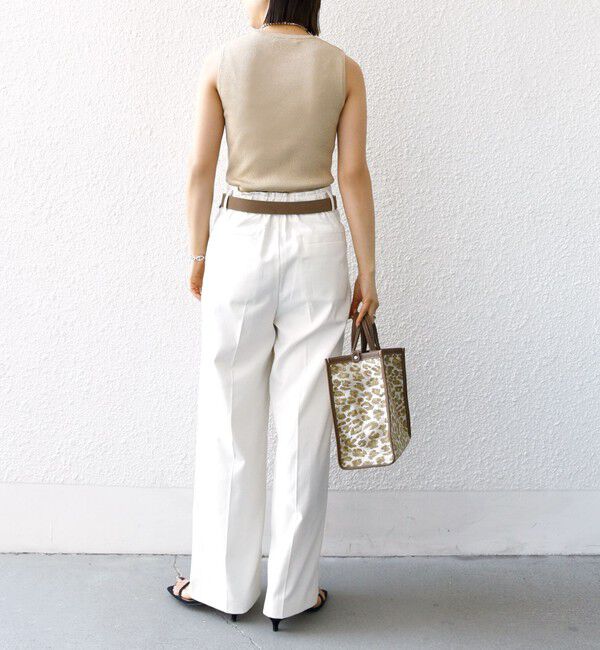 SHIPS for women「〈手洗い可能〉ラメ ノースリーブ ニット」|ニット・セーター|