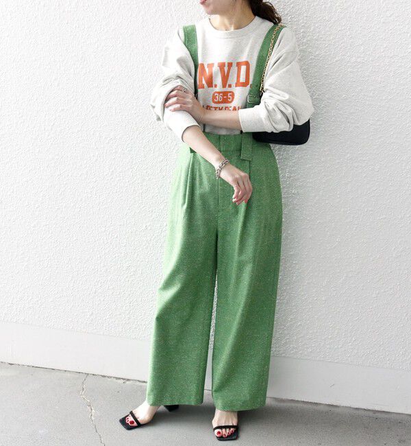 SHIPS any「SHIPS any:〈手洗い可能〉ネップヤーン サスペンダー パンツ」|その他|