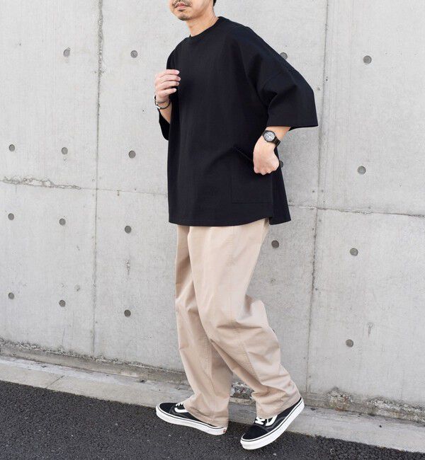 SHIPS any「SHIPS any: COTTON USA ドルマン サイド ポケット Tシャツ 24SS◇」|Tシャツ・カットソー|