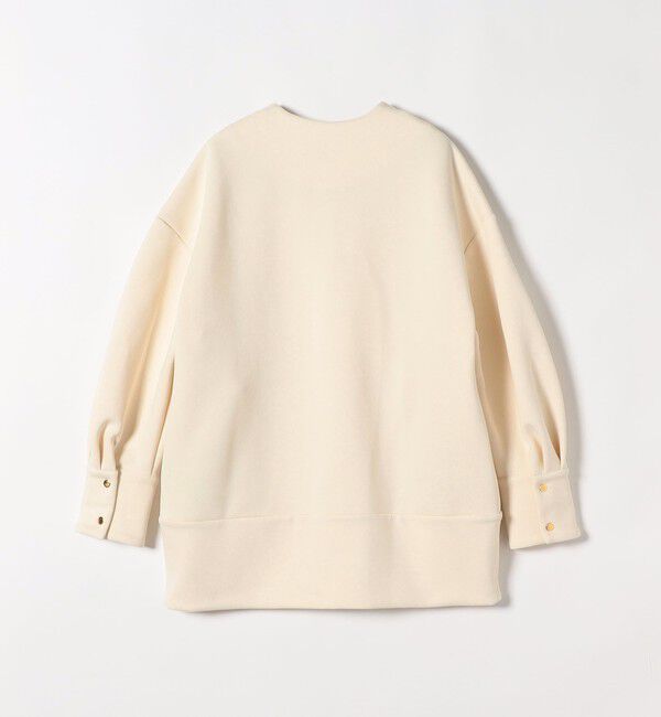 SHIPS any「SHIPS any:〈洗濯機可能〉ダブルジャージー ノーカラー コート」|ノーカラージャケット|