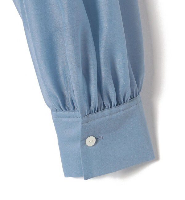 SHIPS for women「〈手洗い可能〉オーガンジー リボン ブラウス」|シャツ・ブラウス|