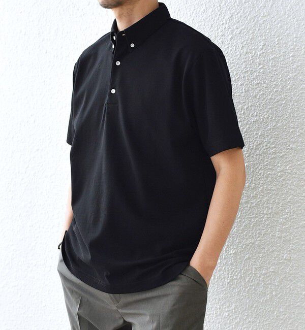 SHIPS any「SHIPS any:〈接触冷感/遮熱/UVカット機能等〉サマーファンクション 鹿の子 ボタンダウンポロシャツ◆」|ポロシャツ|