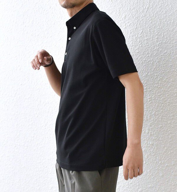SHIPS any「SHIPS any:〈接触冷感/遮熱/UVカット機能等〉サマーファンクション 鹿の子 ボタンダウンポロシャツ◆」|ポロシャツ|