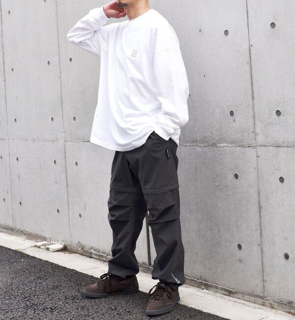 SHIPS any「【WEB限定】SHIPS any: BLAH BLAH BLAH.ワンポイント 刺繍 ルーズ Tシャツ (ロンT)◇」|Tシャツ・カットソー|