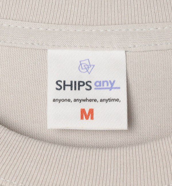 SHIPS any「【WEB限定】SHIPS any: BLAH BLAH BLAH.ワンポイント 刺繍 ルーズ Tシャツ (ロンT)◇」|Tシャツ・カットソー|