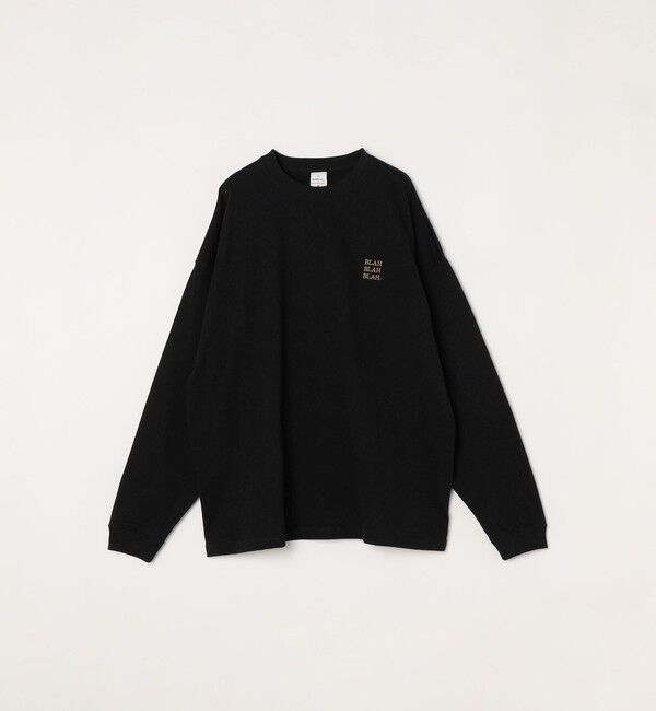 SHIPS any「【WEB限定】SHIPS any: BLAH BLAH BLAH.ワンポイント 刺繍 ルーズ Tシャツ (ロンT)◇」|Tシャツ・カットソー|