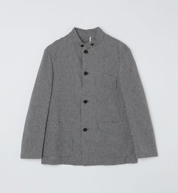 SHIPS「BATEAUX DE SHIPS: 和紙 リネン ポプリン スタンド 4ボタン ジャケット」|テーラードジャケット|