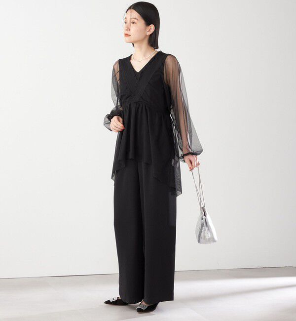 SHIPS for women「【SHIPS別注】kaene:2WAY シースルー オールインワン（セレモニー対応可）」|オールインワン|