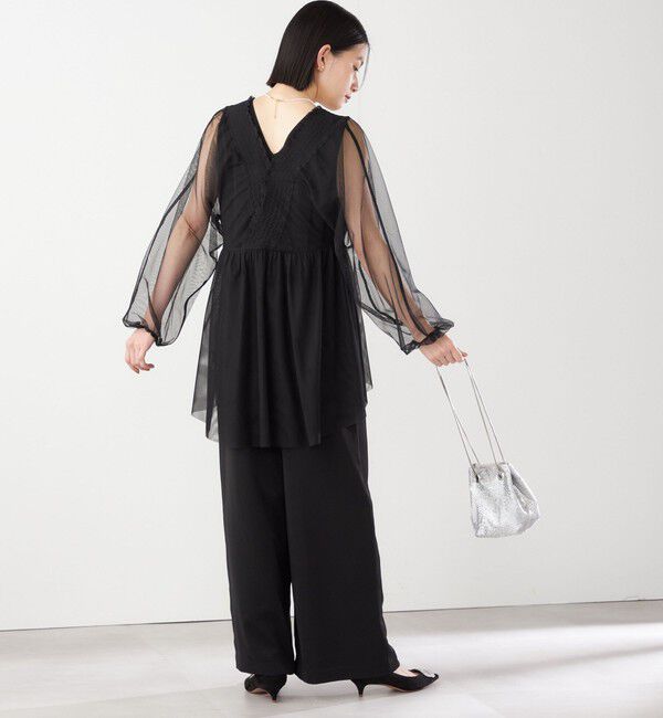 SHIPS for women「【SHIPS別注】kaene:2WAY シースルー オールインワン（セレモニー対応可）」|オールインワン|