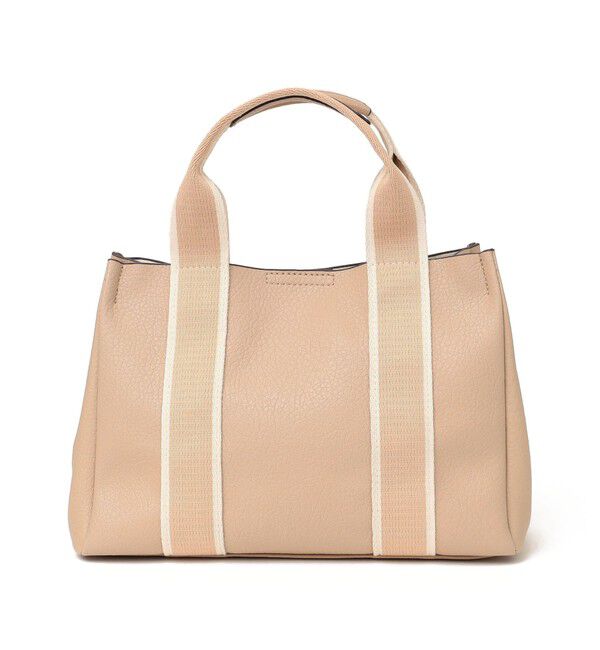 SHIPS any「【WEB限定】SHIPS any: ライン テープ ハンドル トート バッグ」|ハンドバッグ|