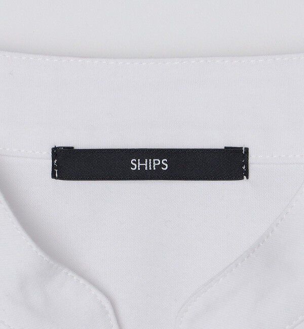 SHIPS「【WEB限定】SHIPS:〈接触冷感〉アイスタッチ プレーティングジャージー パイピング バンドカラーポロシャツ」|ポロシャツ|