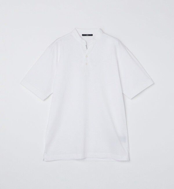 SHIPS「【WEB限定】SHIPS:〈接触冷感〉アイスタッチ プレーティングジャージー パイピング バンドカラーポロシャツ」|ポロシャツ|