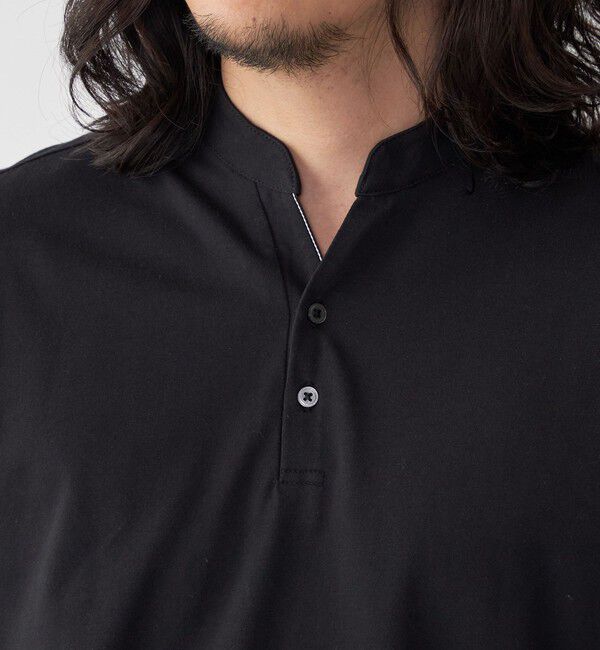 SHIPS「【WEB限定】SHIPS:〈接触冷感〉アイスタッチ プレーティングジャージー パイピング バンドカラーポロシャツ」|ポロシャツ|