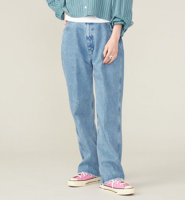 SHIPS for women「SHIPS NINE CASE:〈手洗い可能〉カットオフ デニム◇」|デニム|ライトブルー