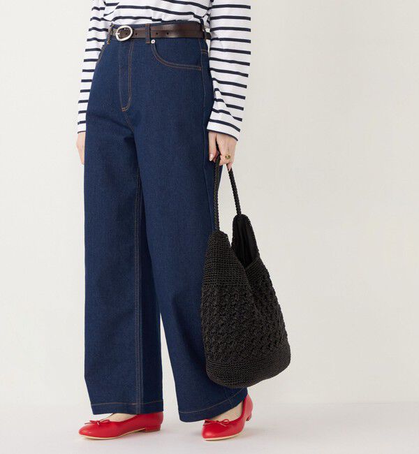 SHIPS Colors 「SHIPS Colors:メタリック クロシェ バッグ◇」|かごバッグ|