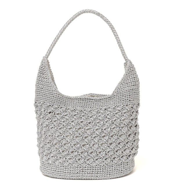 SHIPS Colors 「SHIPS Colors:メタリック クロシェ バッグ◇」|かごバッグ|