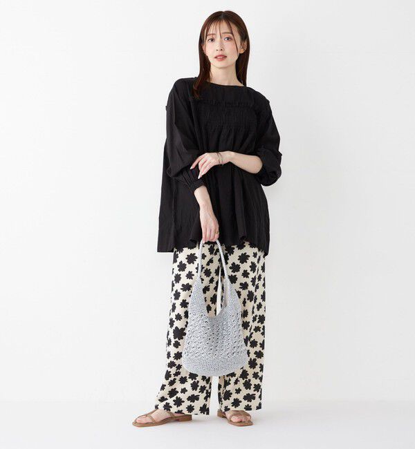 SHIPS Colors 「SHIPS Colors:メタリック クロシェ バッグ◇」|かごバッグ|