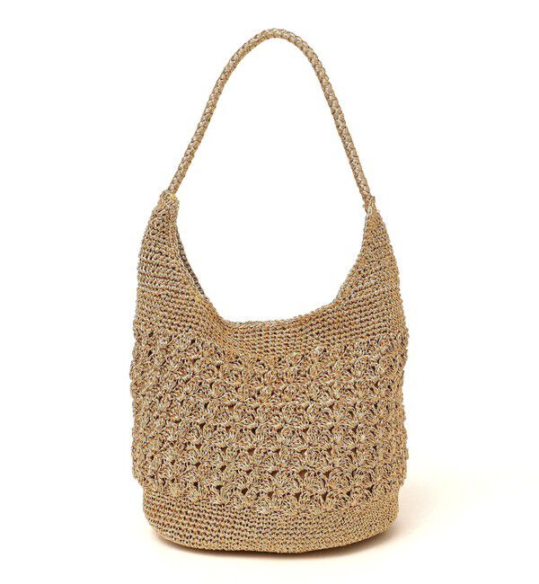 SHIPS Colors 「SHIPS Colors:メタリック クロシェ バッグ◇」|かごバッグ|