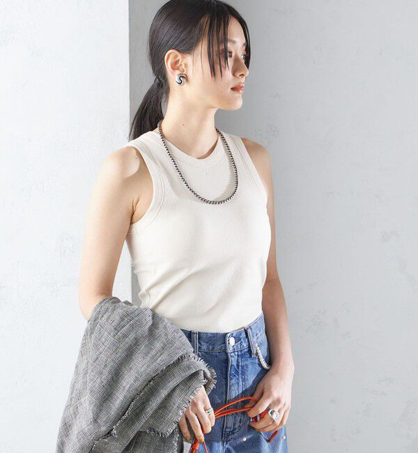 SHIPS for women「〈手洗い可能〉カップ付き リブ タンクトップ◇」|インナー|