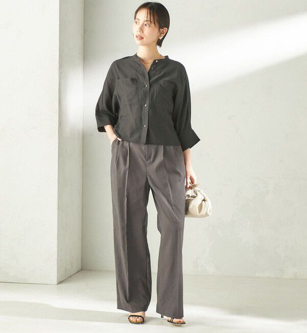 SHIPS for women「〈手洗い可能〉シルク混 シアー 羽織 シャツ」|シャツ・ブラウス|