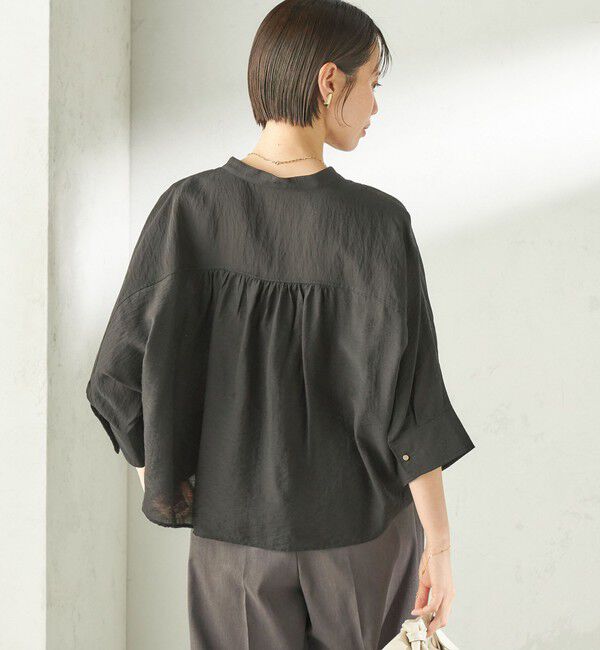 SHIPS for women「〈手洗い可能〉シルク混 シアー 羽織 シャツ」|シャツ・ブラウス|