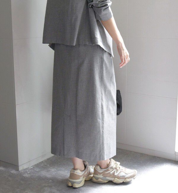 SHIPS any「SHIPS any: リネン ミックス 千鳥柄 ハイウエスト タイト スカート」|スカート|