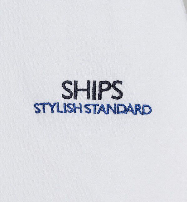 SHIPS「【WEB限定】SHIPS: STYLISH STANDARD ロゴ 刺繍 Tシャツ」|Tシャツ・カットソー|