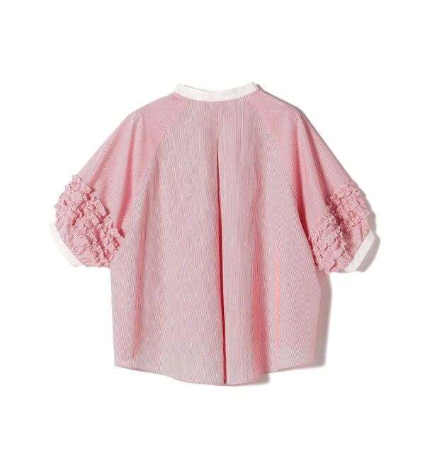 SHIPS for women「【WEB限定】〈手洗い可能〉袖 フリル デザイン ブラウス」|シャツ・ブラウス|