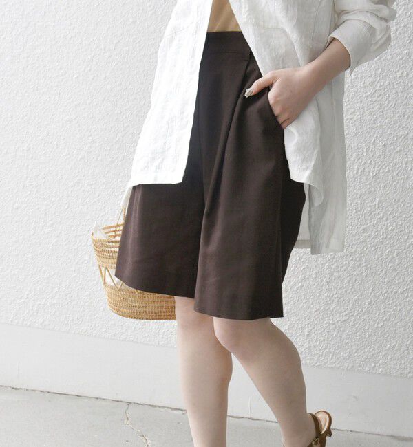 SHIPS any「SHIPS any:〈洗濯機可能〉リネン ミックス ショート パンツ」|その他|