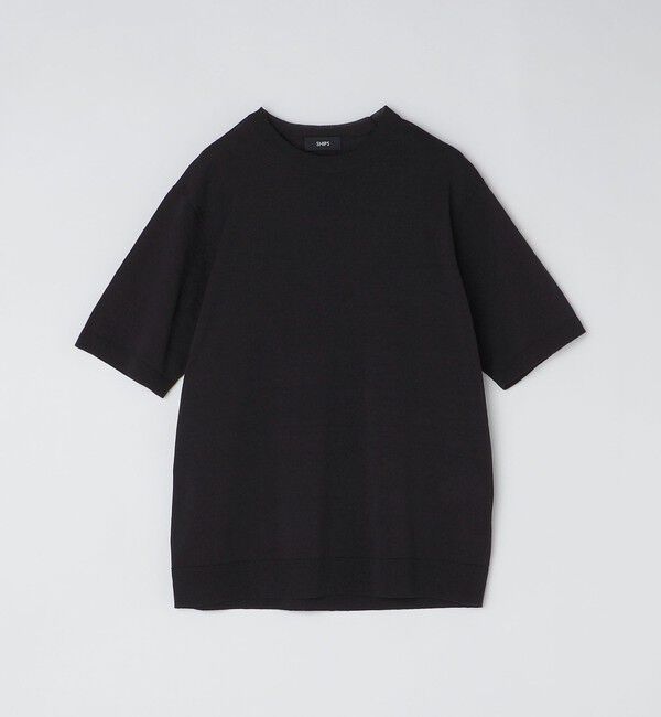 SHIPS「SHIPS: 〈手洗い可能〉 14ゲージ TEXBRID(R) リネン ニット Tシャツ」|ニット・セーター|