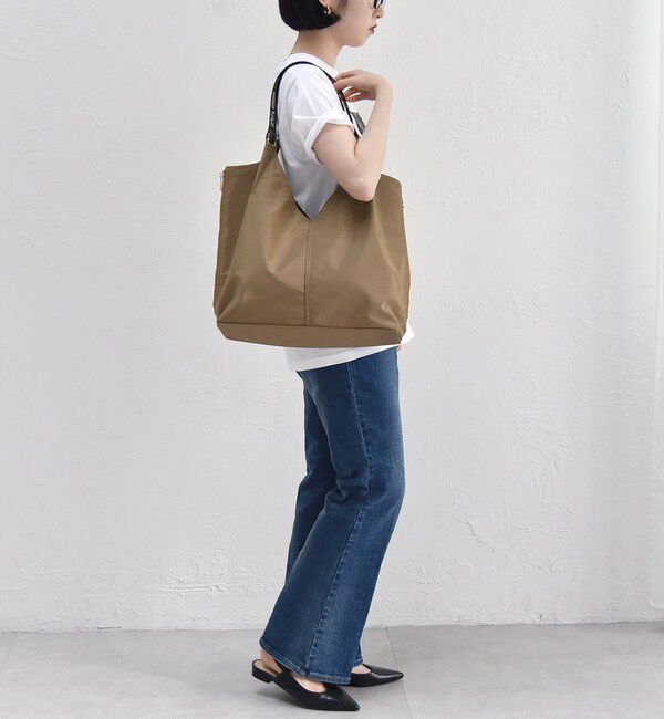 quaranciel「《一部追加予約》quaranciel: Vカット サイドファスナー トートバッグ（A4対応）」|トートバッグ|