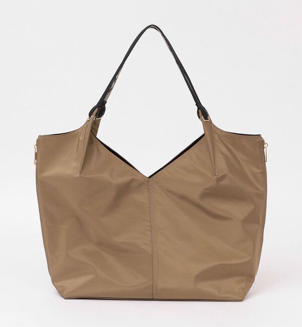 quaranciel「《一部追加予約》quaranciel: Vカット サイドファスナー トートバッグ（A4対応）」|トートバッグ|