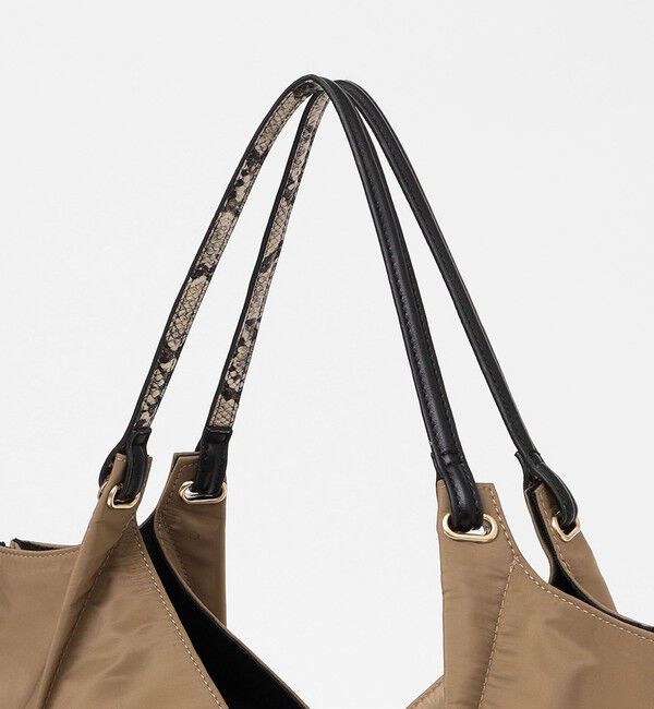 quaranciel「《一部追加予約》quaranciel: Vカット サイドファスナー トートバッグ（A4対応）」|トートバッグ|