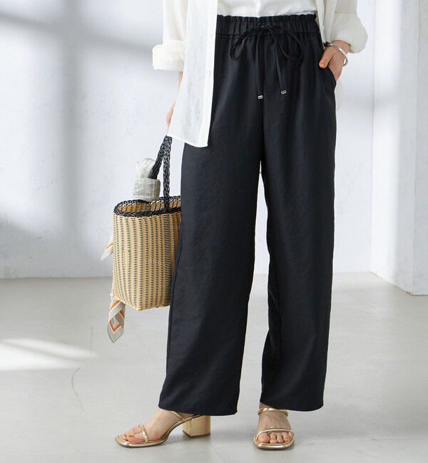 SHIPS for women「《一部追加予約》〈手洗い可能〉ツイル ドロスト パンツ」|その他|