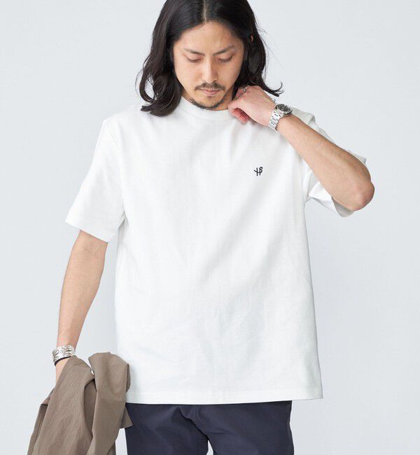 SHIPS「【WEB限定】SHIPS:〈接触冷感・吸水速乾等〉STORATECH(TM）ワンポイントロゴ スムース Tシャツ」|Tシャツ・カットソー|