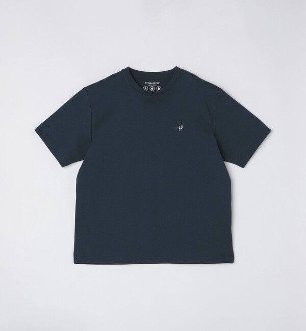 SHIPS「【WEB限定】SHIPS:〈接触冷感・吸水速乾等〉STORATECH(TM）ワンポイントロゴ スムース Tシャツ」|Tシャツ・カットソー|