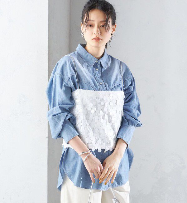 SHIPS for women「MARILYN MOON:スパンコール キャミソール」|キャミソール|