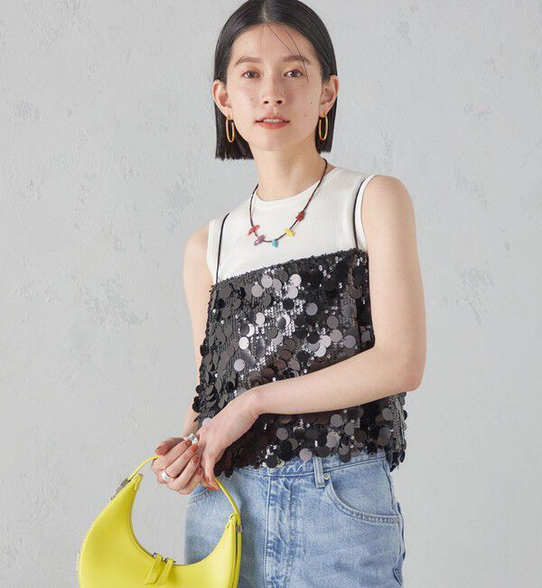 SHIPS for women「MARILYN MOON:スパンコール キャミソール」|キャミソール|