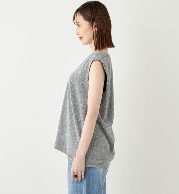 SHIPS Colors 「SHIPS Colors:〈手洗い可能〉ラメ スムース Vネック トップス◇」|その他|