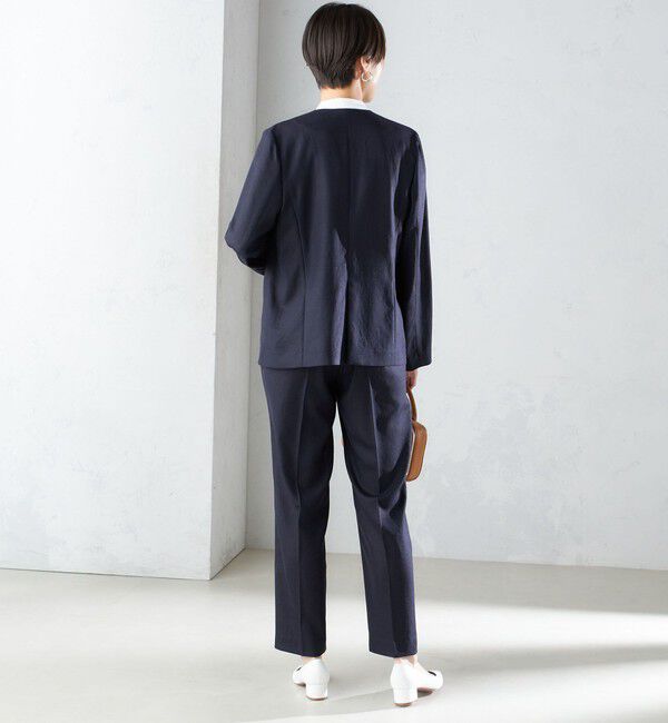 SHIPS for women「〈接触冷感/手洗い可能〉トリアセテート混 ノーラペル ジャケット（セットアップ対応）◇」|その他|