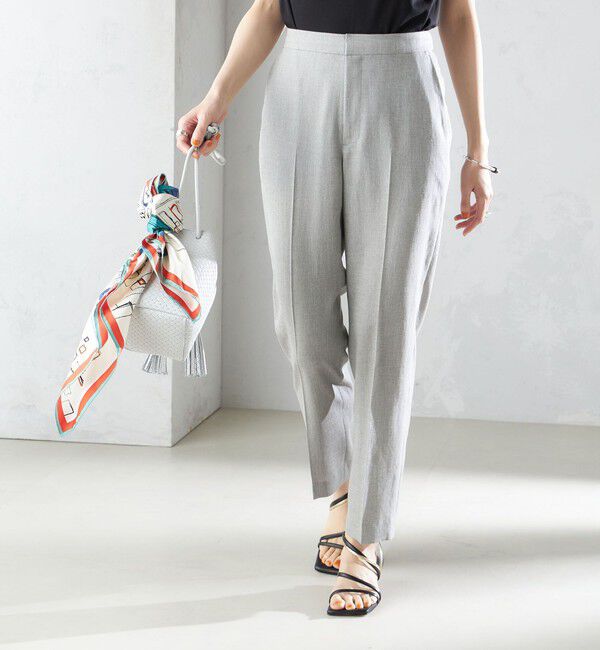 SHIPS for women「〈接触冷感/手洗い可能〉トリアセテート混 テーパード パンツ（セットアップ対応）◇」|その他|