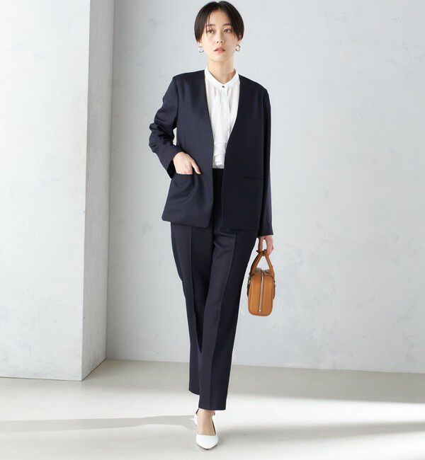 SHIPS for women「〈接触冷感/手洗い可能〉トリアセテート混 テーパード パンツ（セットアップ対応）◇」|その他|