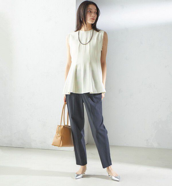 SHIPS for women「〈手洗い可能／UVカット〉ドライ オックス テーパード パンツ」|その他|