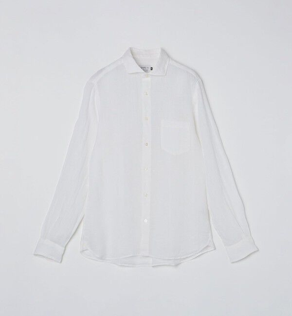 SHIPS Colors 「SHIPS Colors:〈洗濯機可能〉リネン セミワイドカラー シャツ」|シャツ・ブラウス|