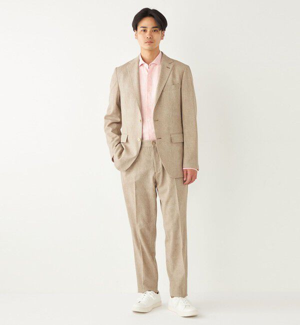 SHIPS Colors 「SHIPS Colors:〈洗濯機可能〉リネン セミワイドカラー シャツ」|シャツ・ブラウス|