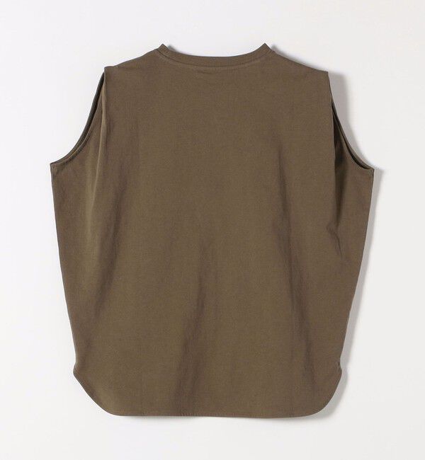 SHIPS any「《一部追加予約》SHIPS any:〈抗菌防臭/洗濯機可能〉USAコットン ラウンドヘム ノースリーブ TEE」|Tシャツ・カットソー|