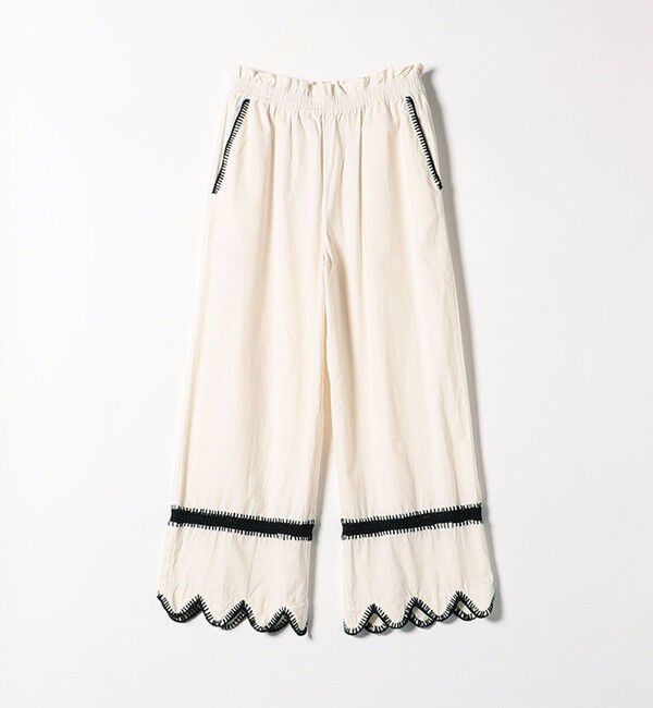 SHIPS any「bon_meur:〈洗濯機可能〉ブランケット エンブロイダリー パンツ」|その他|