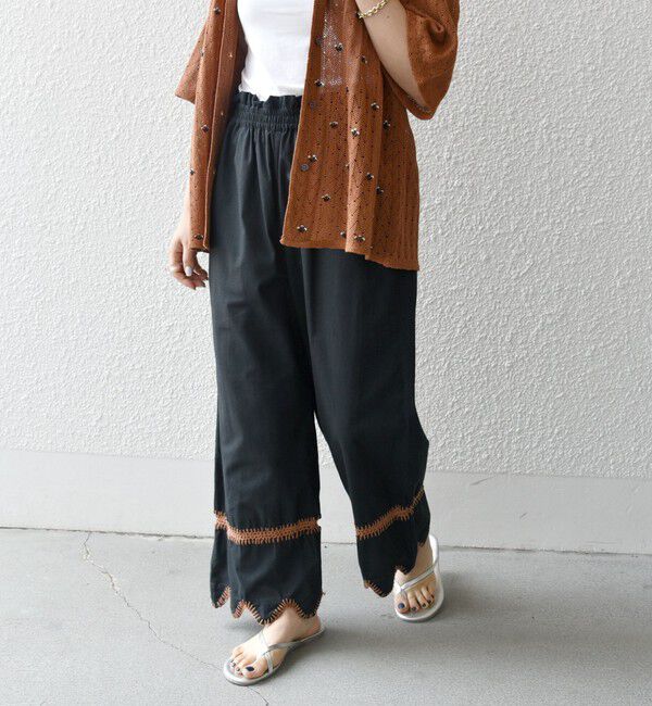 SHIPS any「bon_meur:〈洗濯機可能〉ブランケット エンブロイダリー パンツ」|その他|