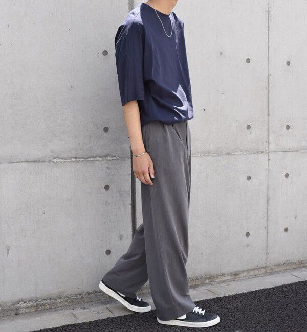 SHIPS any「SHIPS any: 〈洗濯機可能〉2タック ワイド エフェクト パンツ (スラックス)◇」|チノ|