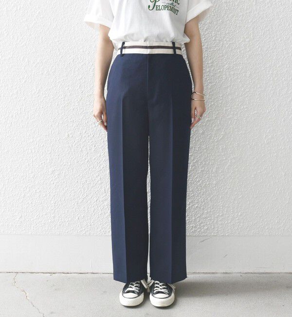 SHIPS any「SHIPS any:〈洗濯機可能〉オックス ウエスト ライン パンツ」|その他|